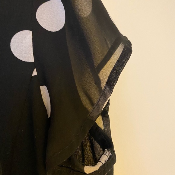 Evan-Picone Polka Dot Button Up Blouse - Picture 5 of 10